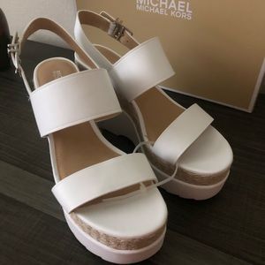 Michael Kors Wedges Size 9M im White